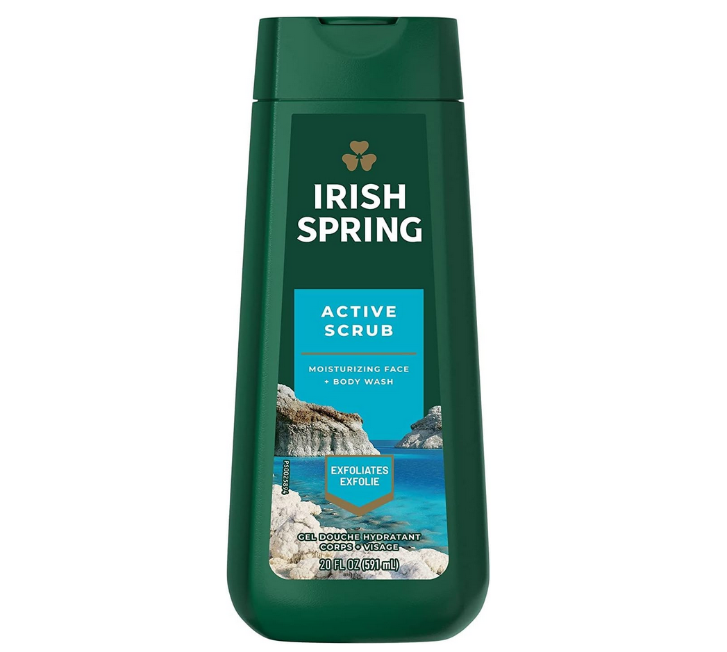 Picture of Irish Spring Mens Body Wash, Active Scrub 591ml