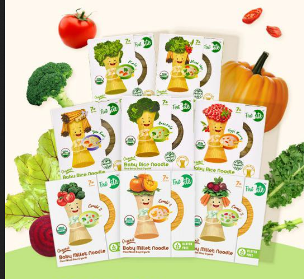 Picture of (Pack of 4) First bite Organic baby Noodle (7m+) 180gm - Could be any flavour