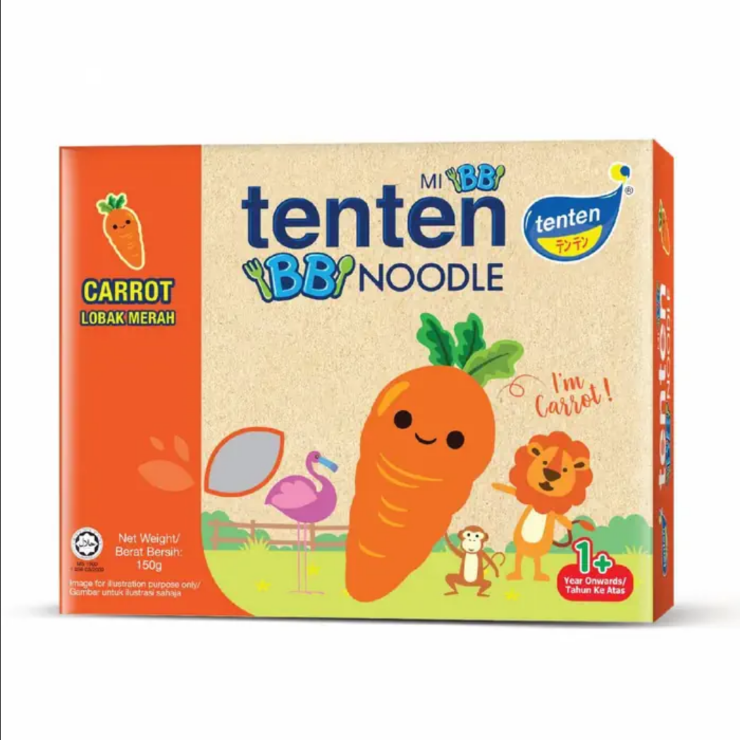 Picture of (Pack of 4 ) Tenten Natural Baby BB Noodle (150g) Could be any flavour