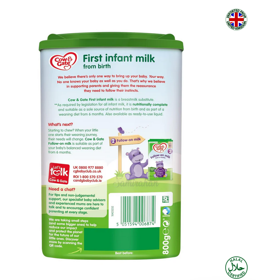 Picture of Cow & Gate Stage 1/2/3   Infant Baby Milk Powder Formula From Birth (UK) 800g