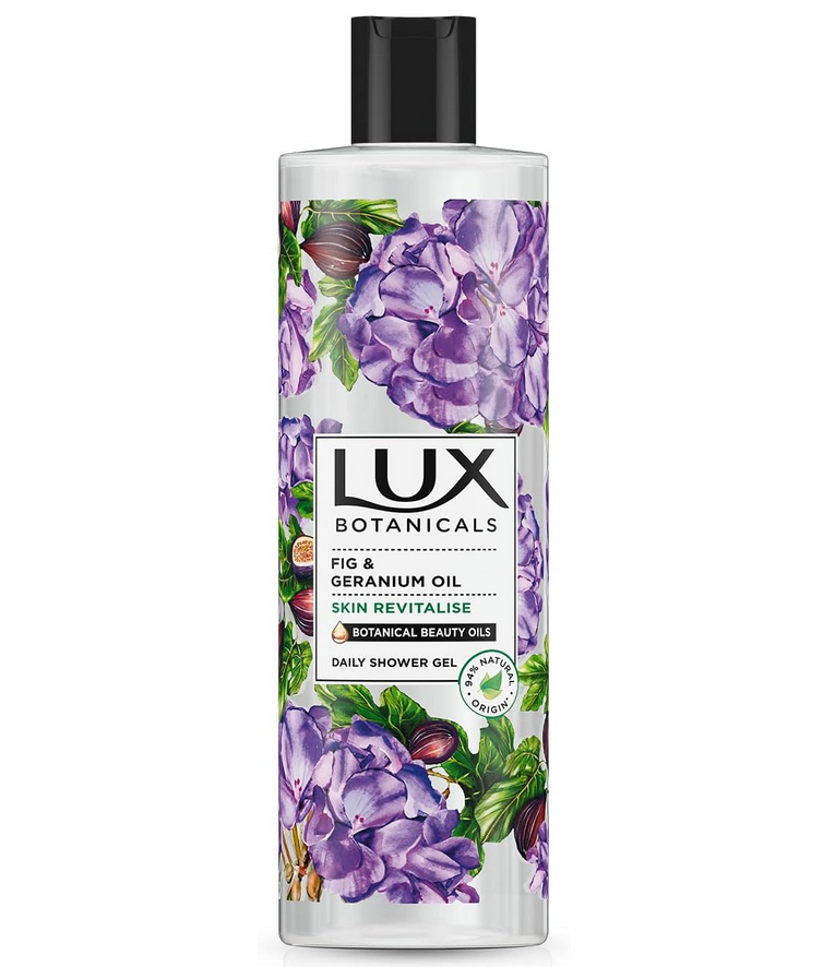 Picture of Botanicals Fig & Geranium Oil Skin Revitalise body wash made with 94% ingredients of natural origin Daily Shower Gel for balanced and renewed skin  500 ml