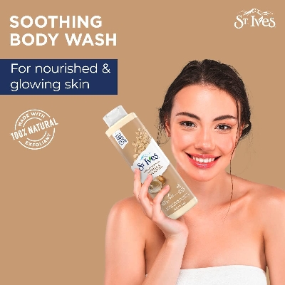 Picture of St. Ives Soothing Body Wash for dry skin Oatmeal & Shea Butter Made with 100% Natural Extracts 650 ml