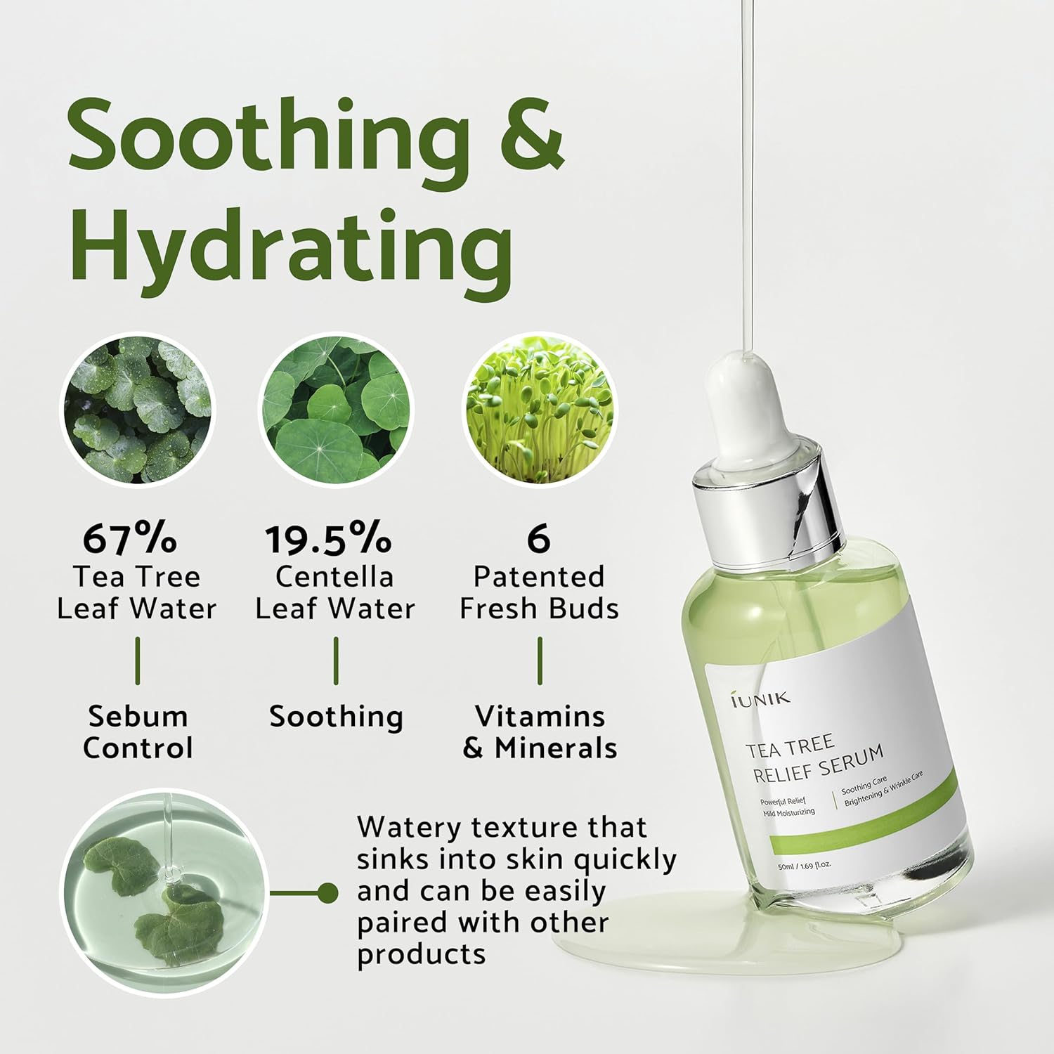 Picture of iUNIK Tea Tree Relief Serum 50ml