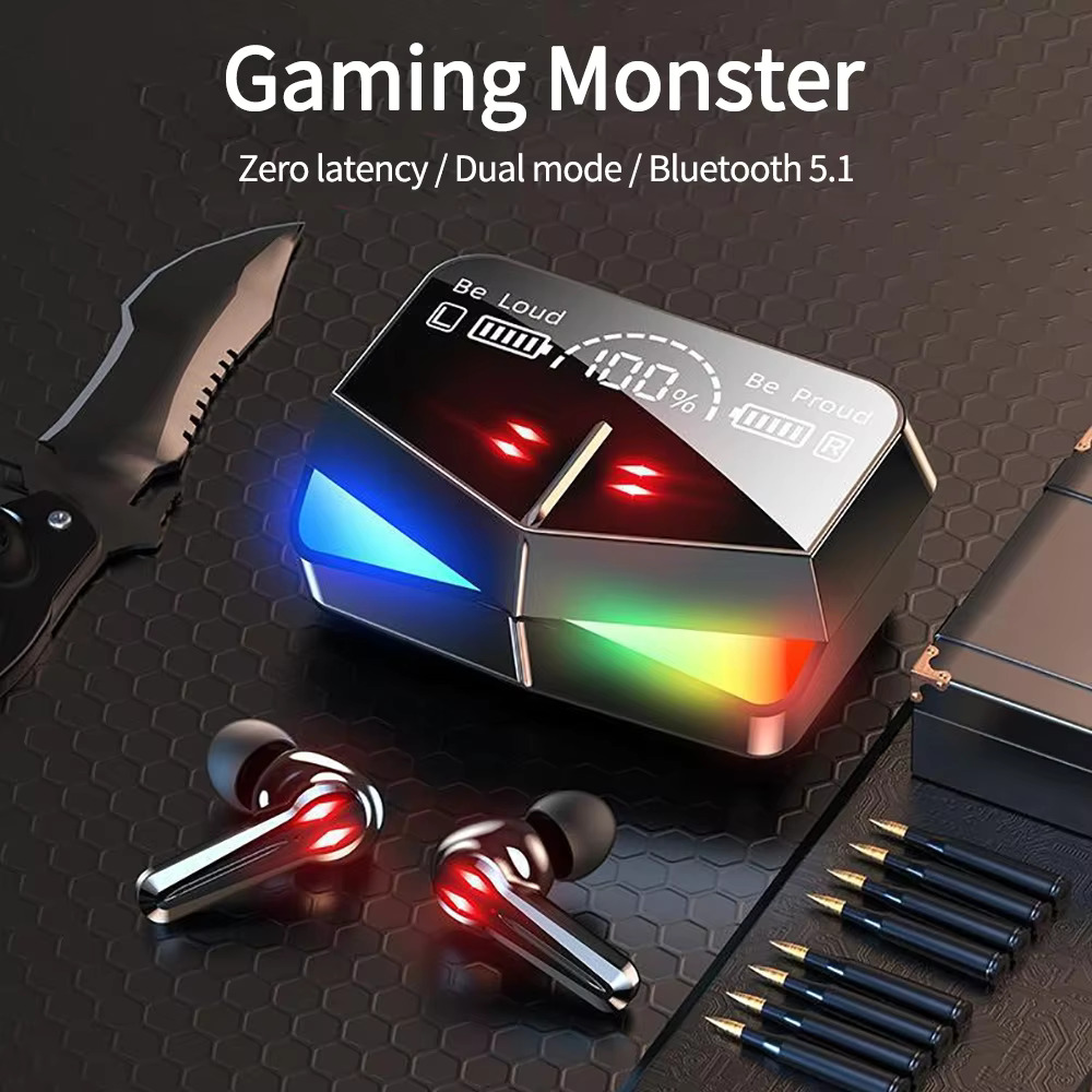 Picture of M28 TWS Original Premium quality Bluetooth 5.1 Wireless Gaming Earbuds for android and iphone and Pc