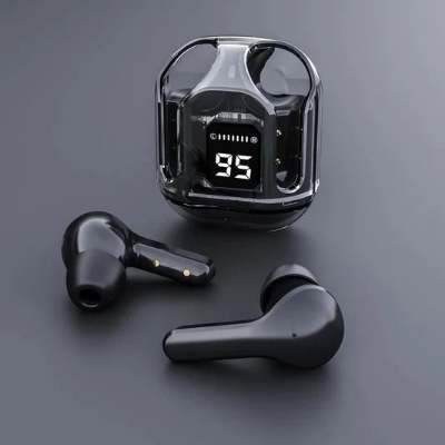 Picture of Ultrapods Max TWS Wireless Bluetooth 5.3  Headphones Sport Gaming Earphones Noise Reduction Stereo Earbuds Handfree Call Headset with Mic and Charging Box-for android -samsung/realme/oppo/vivo/iphone/walton/tecno/xiaomi/nokia/laptop all device supported w