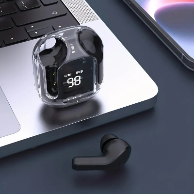 Picture of Ultrapods Max TWS Wireless Bluetooth 5.3  Headphones Sport Gaming Earphones Noise Reduction Stereo Earbuds Handfree Call Headset with Mic and Charging Box-for android -samsung/realme/oppo/vivo/iphone/walton/tecno/xiaomi/nokia/laptop all device supported w