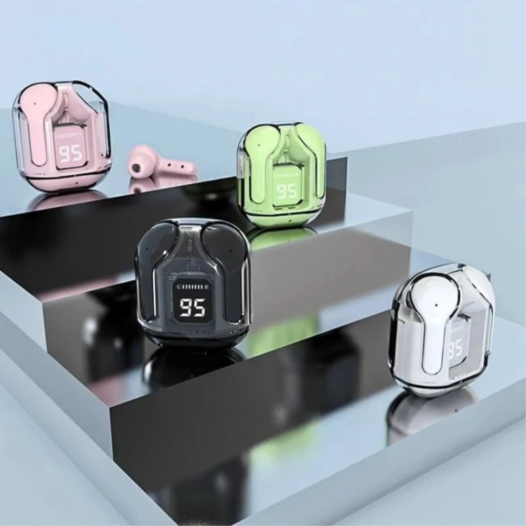 Picture of Ultrapods Max TWS Wireless Bluetooth 5.3  Headphones Sport Gaming Earphones Noise Reduction Stereo Earbuds Handfree Call Headset with Mic and Charging Box-for android -samsung/realme/oppo/vivo/iphone/walton/tecno/xiaomi/nokia/laptop all device supported w