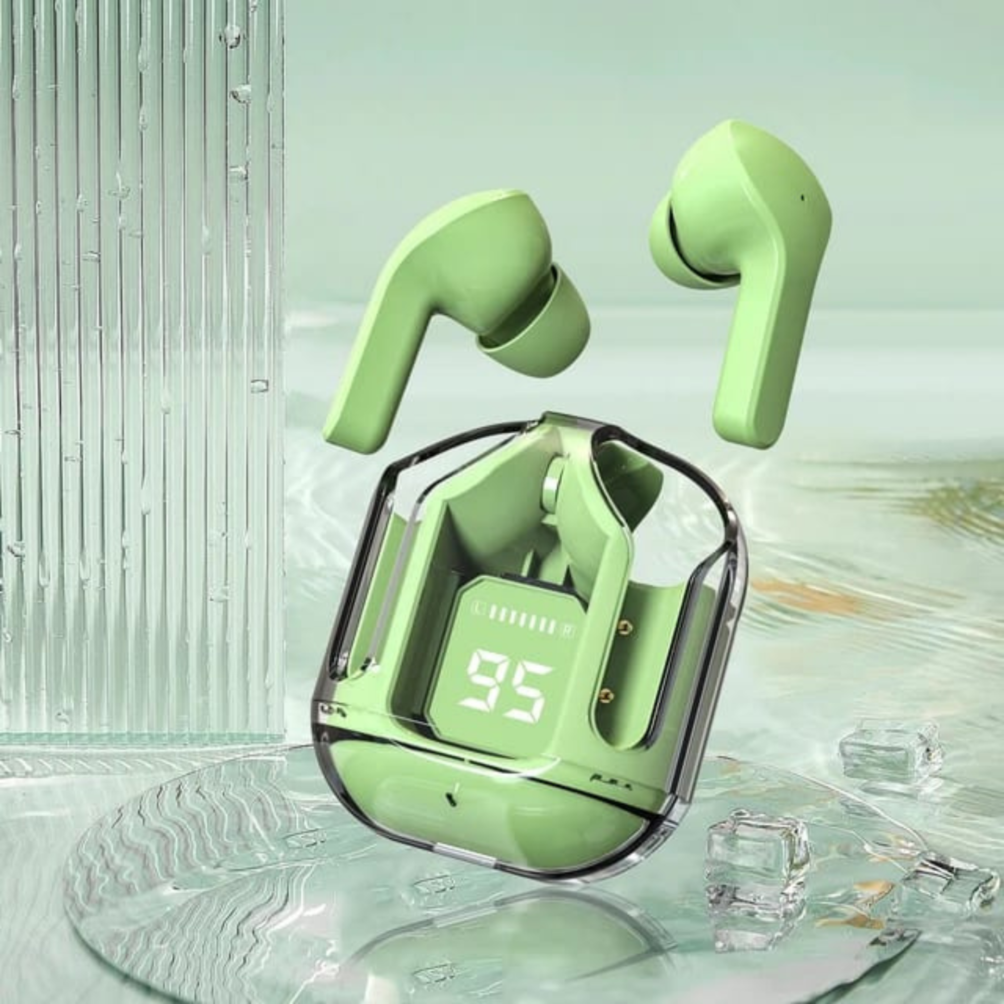 Picture of Ultrapods Max TWS Wireless Bluetooth 5.3  Headphones Sport Gaming Earphones Noise Reduction Stereo Earbuds Handfree Call Headset with Mic and Charging Box-for android -samsung/realme/oppo/vivo/iphone/walton/tecno/xiaomi/nokia/laptop all device supported w