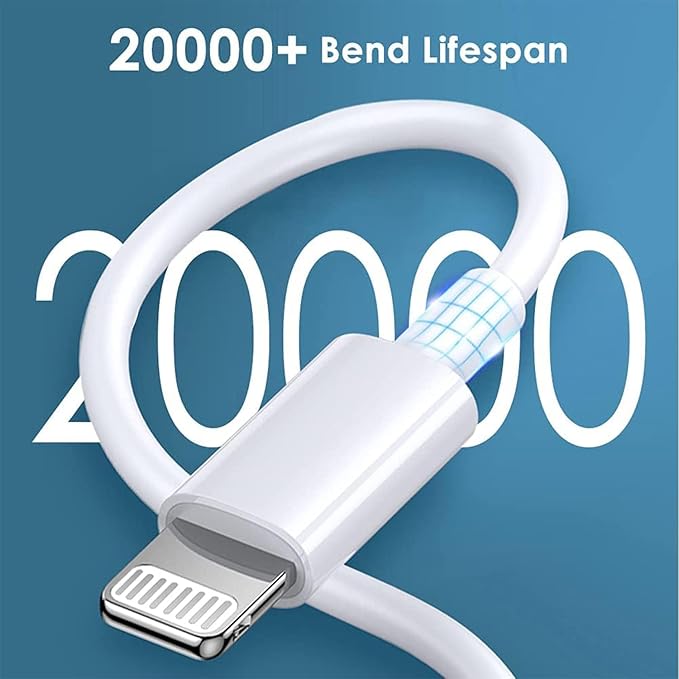 Picture of USB to lightning Cable For Iphone - Charge Iphone With Speed And Reliability Using This Lightning-Fast Usb Charger Cable