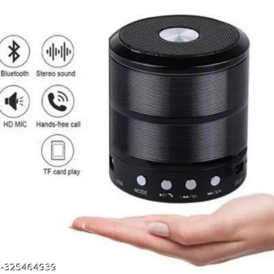 Picture of WS 887 mini Wireless Bluetooth Speaker with memory slot, FM, USB, AUX Portable Music Mini Speaker - Bluetooth Speaker for mobile/laptop/computer