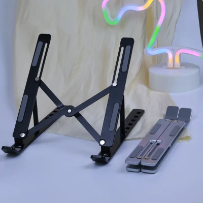 Picture of Laptop Stand Creative Folding Storage Bracket for 10-17 inch Tablets Notebook Laptop Quality Aluminum Alloy