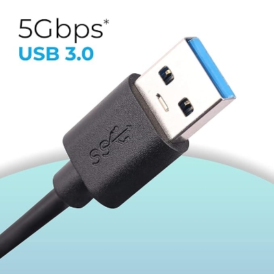 Picture of 4 ports of high speed USB hub high-speed USB 3.0 SPLETER BLACK BLACK