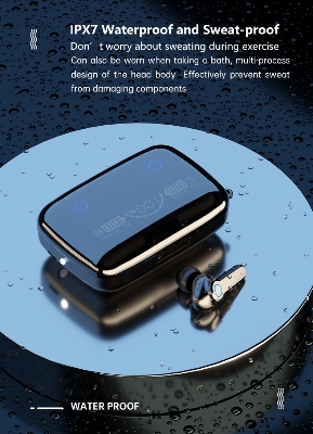 Picture of M19 Tws Headphones 5.1 Bluetooth Sports In-Ear Noise Canceling 3 Screen Earphone Headsets - Bluetooth Headphone in ear headphone