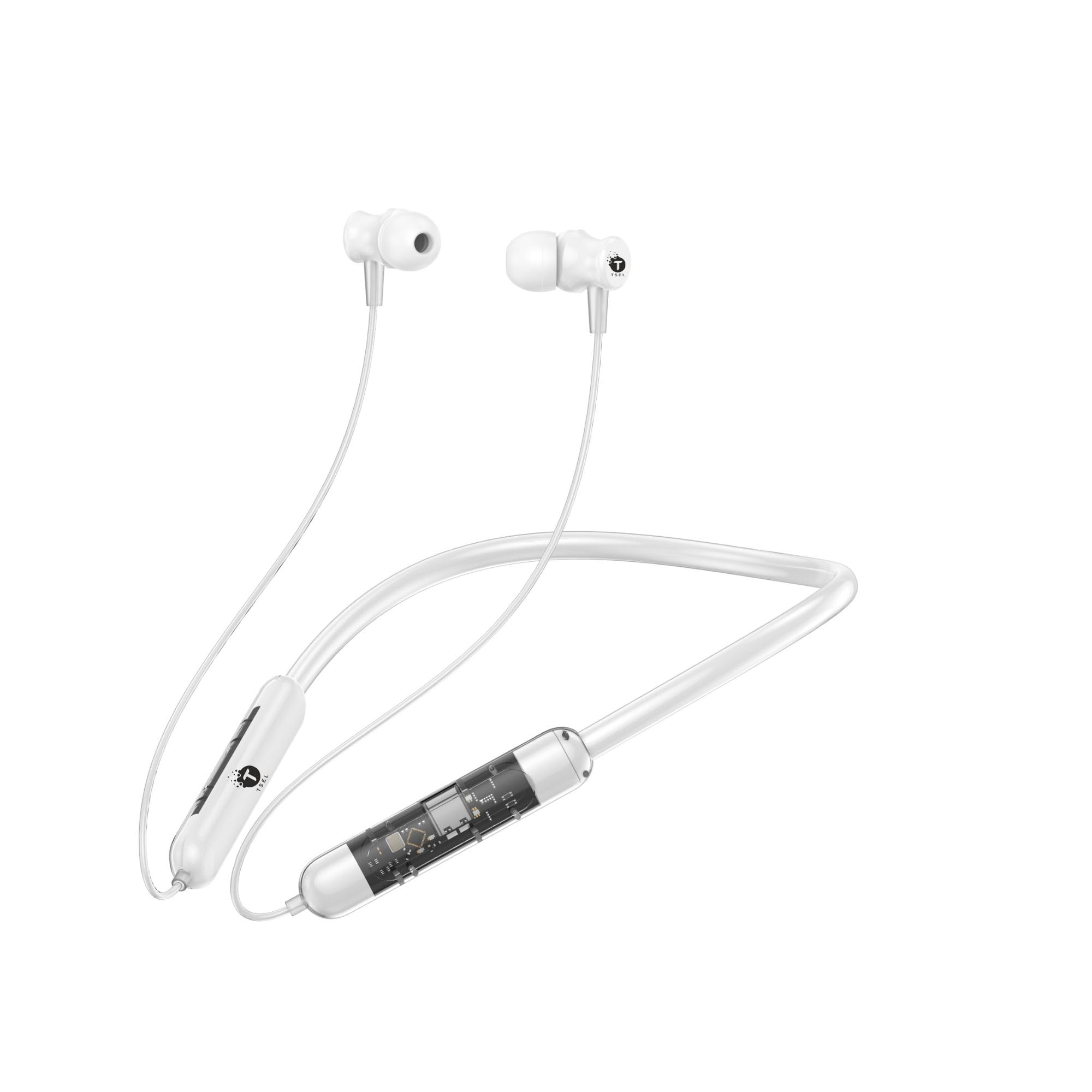 Picture of Mobicom transparent nickband wireless bluetooth headset 5.1 for anroid and iphone_ stylish and premium headphone for android -samsung/realme/oppo/vivo/iphone/walton/techno/xiaomi/nokia/laptop all device supported with premium quality