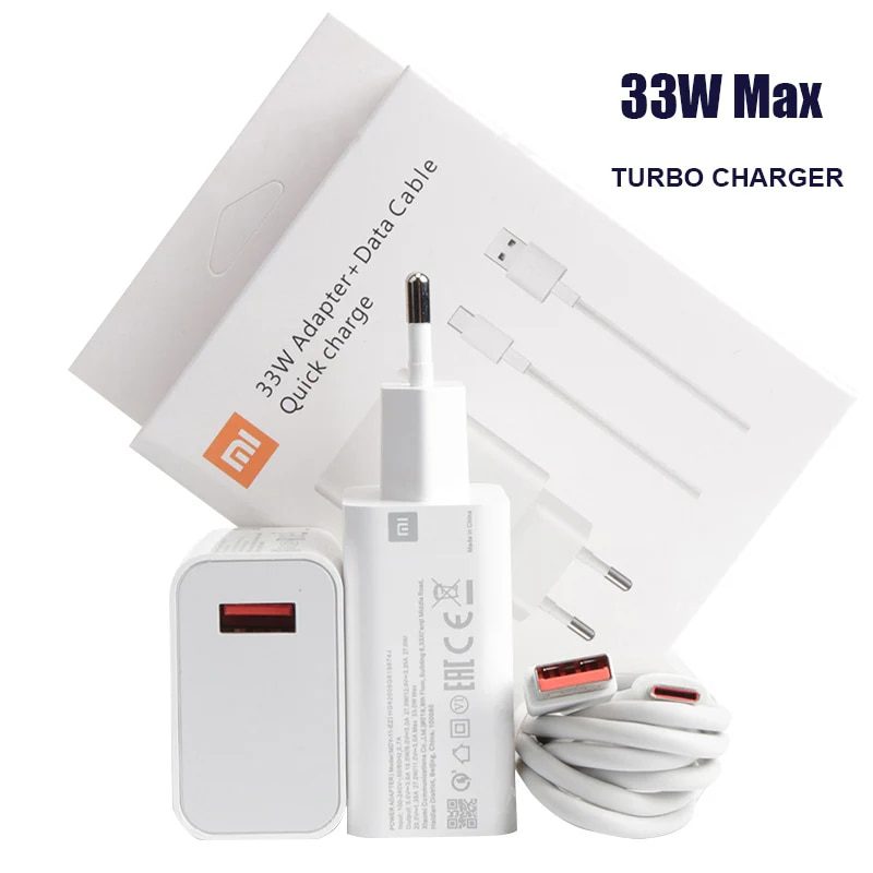 Picture of Xiaomi 33W Charger Set with 6A USB Type-C Cable for android -samsung/realme/oppo/vivo/iphone/walton/techno/xiaomi/nokia all device supported with premium quality