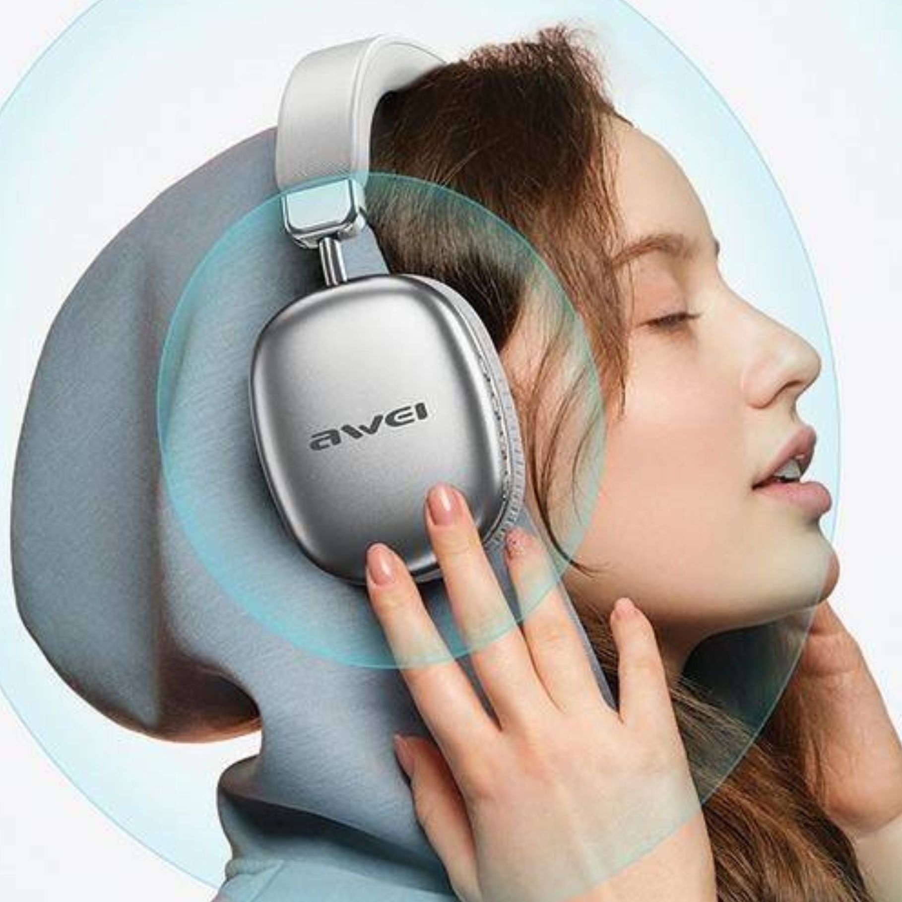 Picture of Awei AT7 Bluetooth wireless headphone stereo surround speaker with microphone headset-overhead headphone