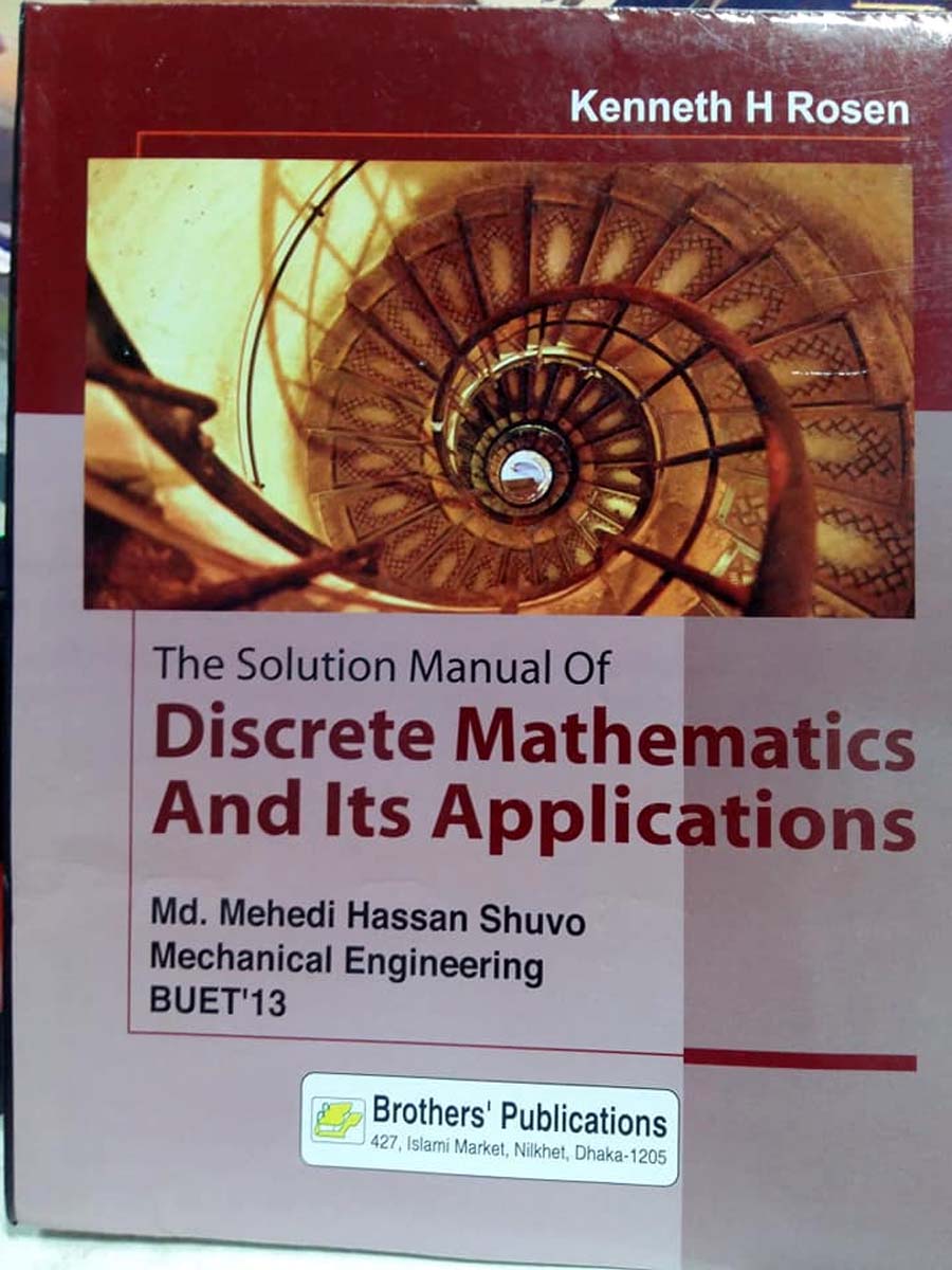 Picture of Solutions Manual of Discrete Mathematics and its Applications by- Kenneth H Rosen