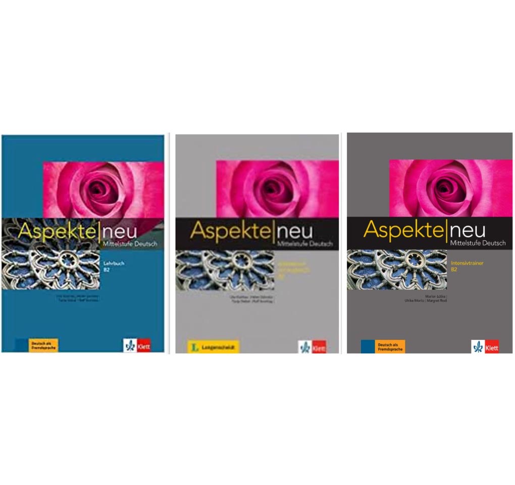 Picture of Aspekte Neu B2, 3 Book Set Textbook + Workbook  + Intensivtrainer (Black and White)