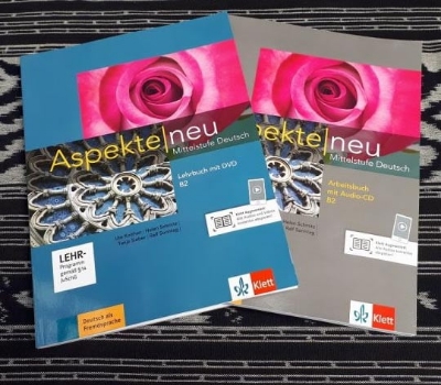 Picture of Aspekte Neu B2, 3 Book Set Textbook + Workbook  + Intensivtrainer (Black and White)
