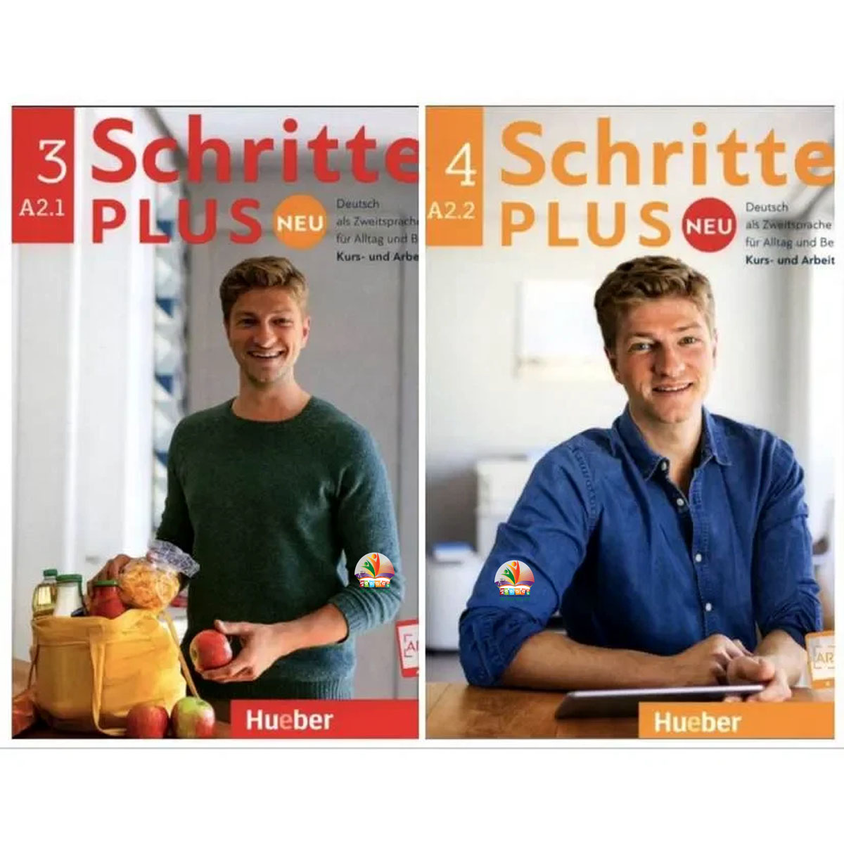 Picture of Schritte PLUS NEU 3 Kb&Ab (3 A2.1) and NEU 4 Kb&Ab (4 A2.2) (2 Books) (Color)