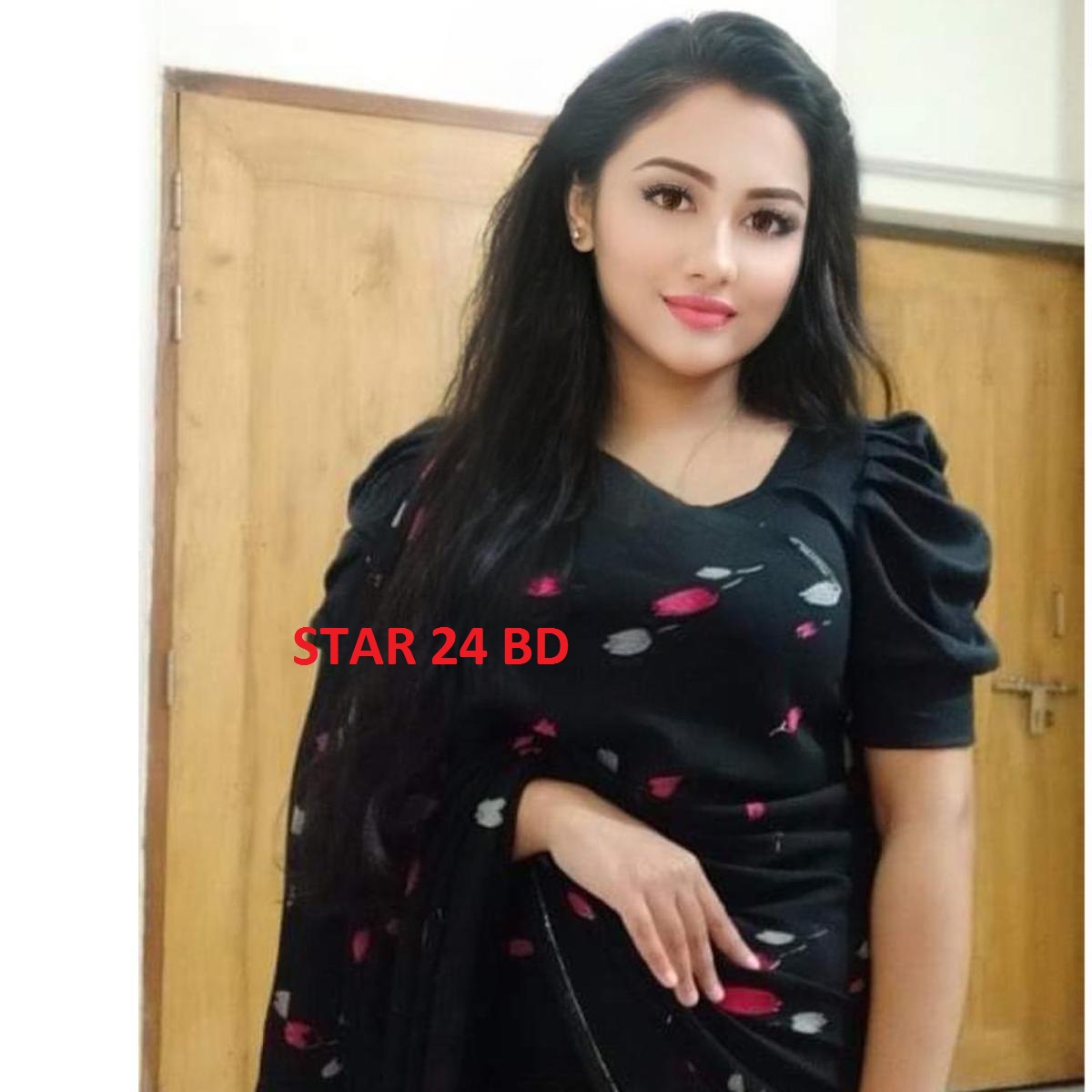 Picture of Velvet Three Quarter Sleeves Blouse For Women