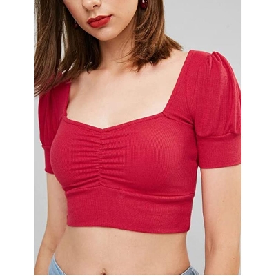 Picture of VELVET STRETCHY BLOUSE 3/4 SLEEVE - Blouse For Women