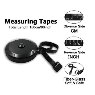 Picture of Measuring Tape for Body ,Soft Tape Measure for Body Sewing Fabric Tailor Cloth Craft Measurement Tape，60 Inch/1.5M Keychain Retractable Dual Sided Measure Tape Set