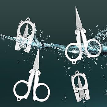 Picture of Mini Scissors,Foldable Scissors Stainless,Travel Scissors for Can Hang on Your Key Chain,for Craft, Camping, Outdoors