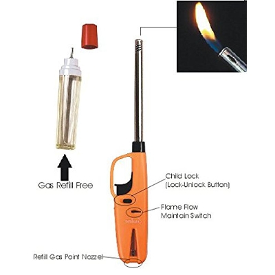 Picture of Kitchen Gas Lighter with Gas Refill Multicolored