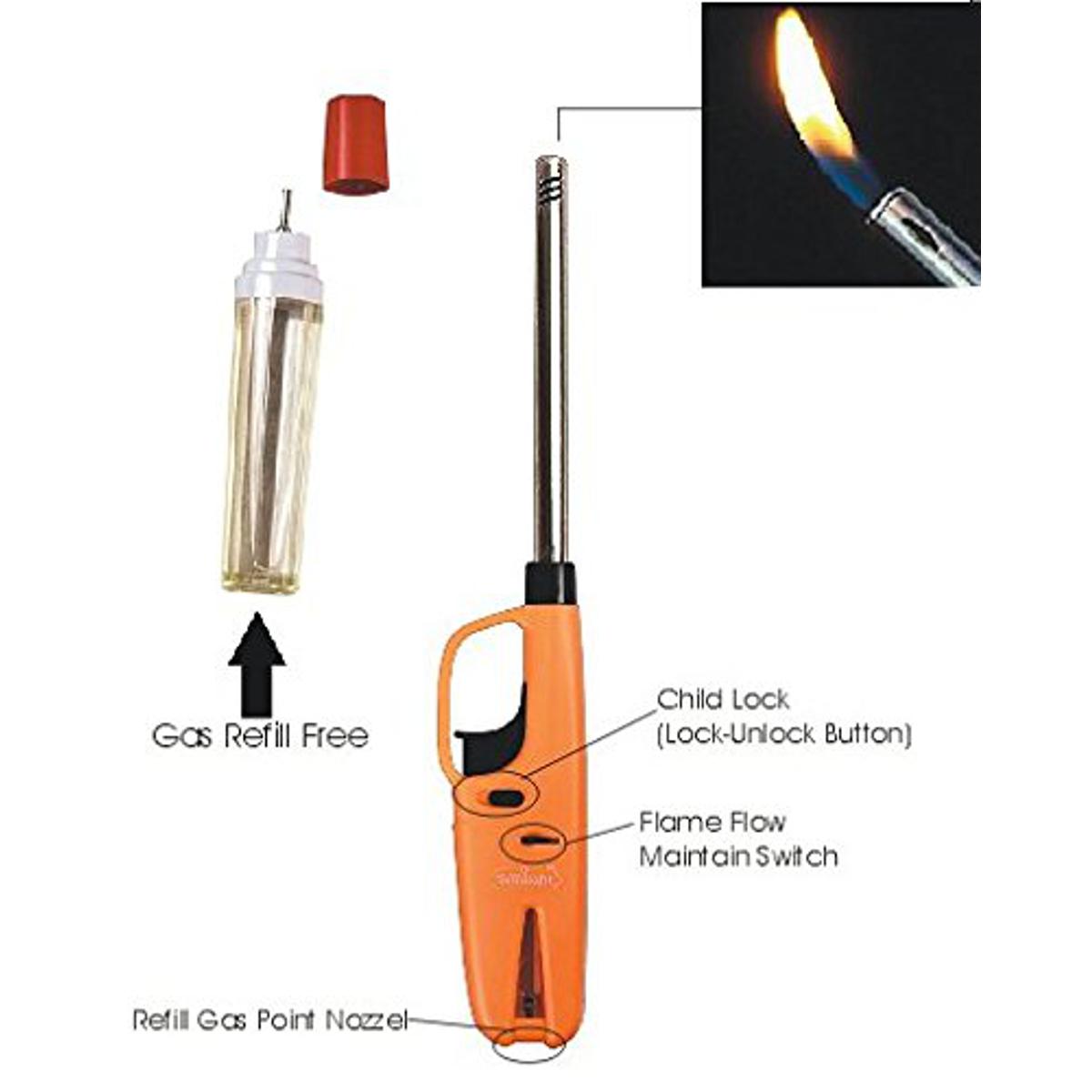 Picture of Kitchen Gas Lighter with Gas Refill Multicolored