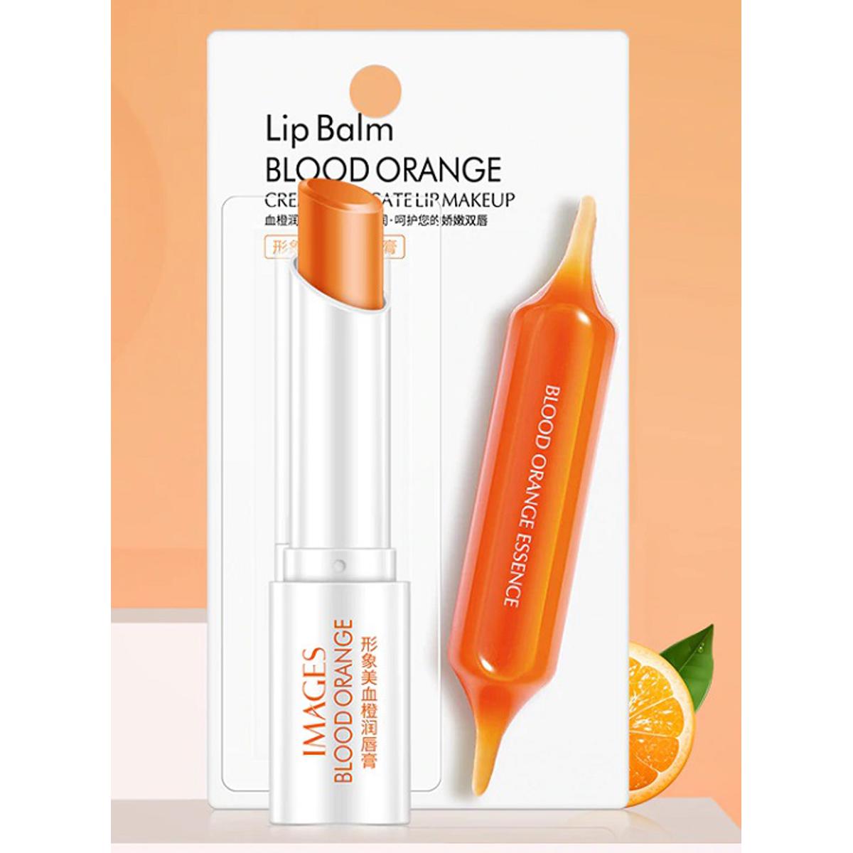 Picture of Blood Orange Lip Balm Moisturizing Moisturizing Anti-drying Moisturizing Colorless Lip Balm Autumn and Winter Lip Care Skin Care