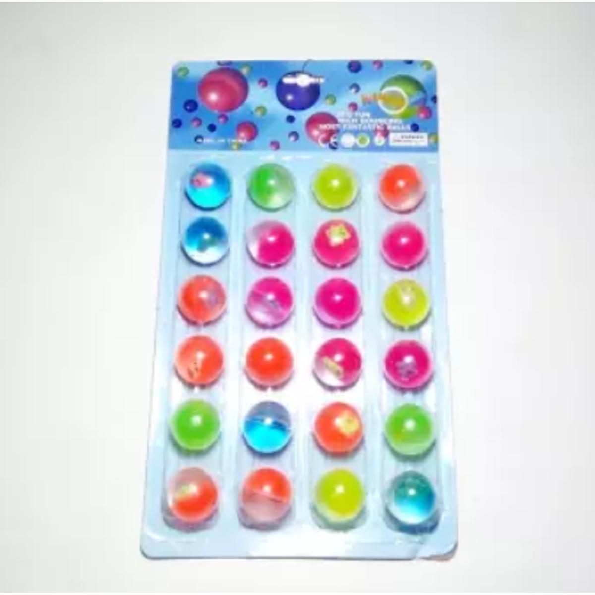 Picture of Ping Pong Rubber Ball Set For Kids 12 Pieces- Multicolor