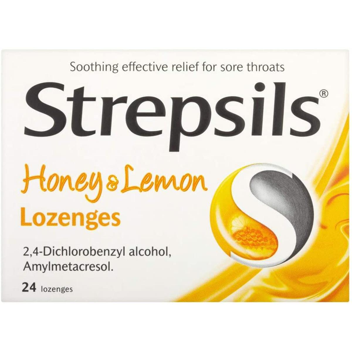 Picture of STREPSILS LOZENGES RELIEF OF MOUTH AND THROATS 24 LOZENGES