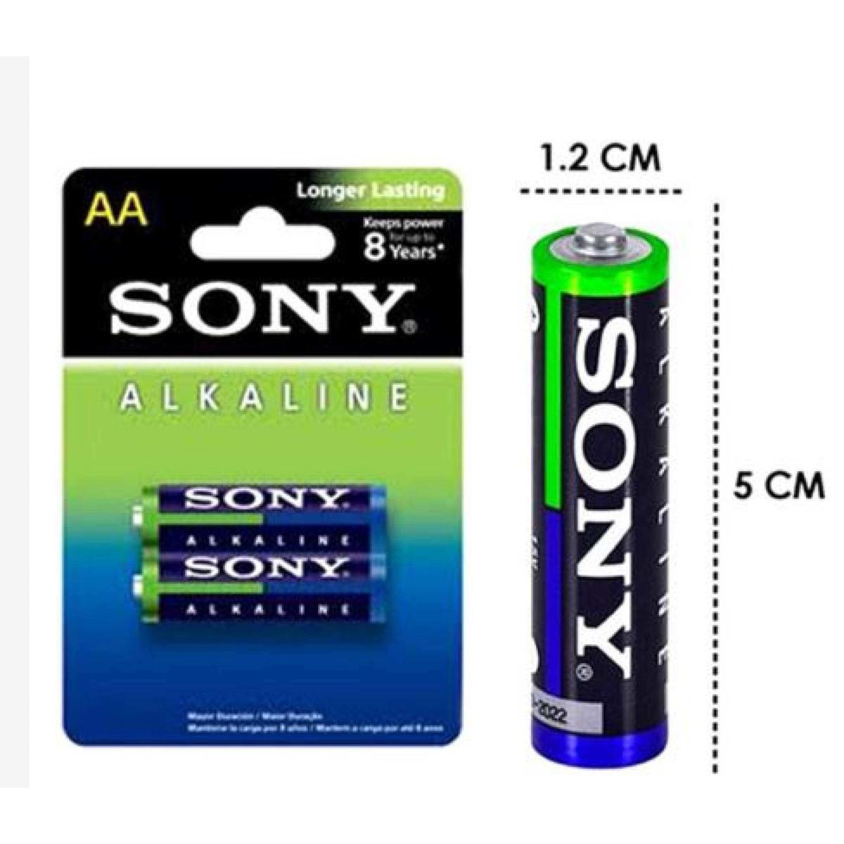Picture of SONY AA BATTERY (ALKALINE)-PACK OF 2 NON-RECHARGEABLE BATTERIES