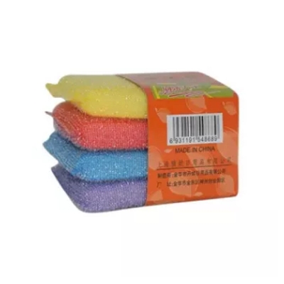 Picture of 4 Pices Dish Wash Scrubber - Multicolor