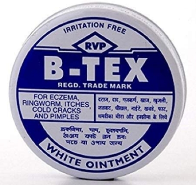 Picture of B - TEX WHITE OINTMENT SKIN ITCHES ECZEMA RASH RING WORM (INDIAN) - 14GM