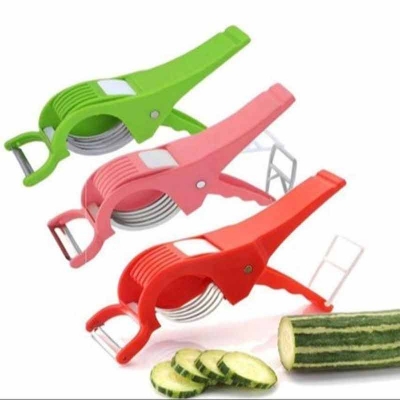 Picture of Vegetable/Fruit Multi-Use Peeler/Mercerization 2 in One Cutter and Peeler Vegetable and Fruit Slicer - Kitchen Gadgets