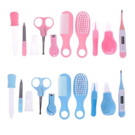 Picture of 10 Pcs New-born Baby Kids Health Care Kit Set ( Pink-Blue)