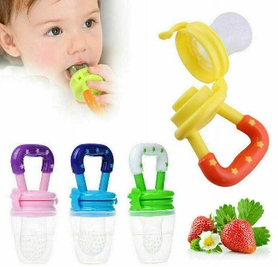 Picture of Baby Fruit Feeder Pacifier- Best Infant Teething Toy Teether in Appetite Stimulating Colors-1 pcs