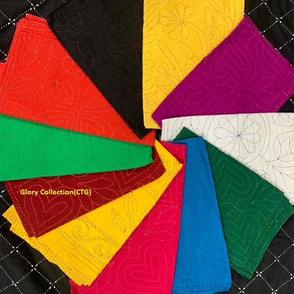 Picture of Handmade multicolor Nokshi Katha for Baby - 6 Pcs
