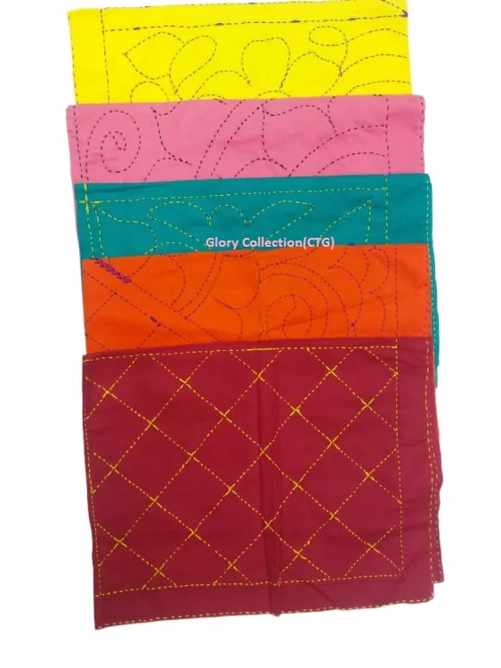 Picture of Handmade multicolor Nokshi Katha for Baby - 6 Pcs