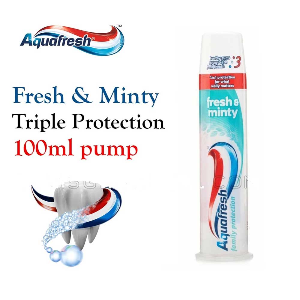 Picture of Aquafresh Triple Protection Fresh & Minty Pump Toothpaste (UK) - 100ml