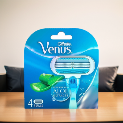 Picture of Venus Hair Removal Razor Blades/Refills for Women - 4 Pcs (Aloe Vera)