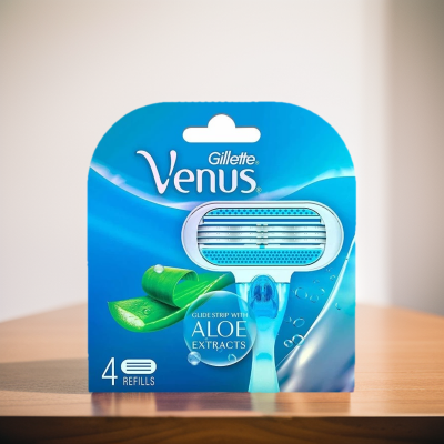 Picture of Venus Hair Removal Razor Blades/Refills for Women - 4 Pcs (Aloe Vera)