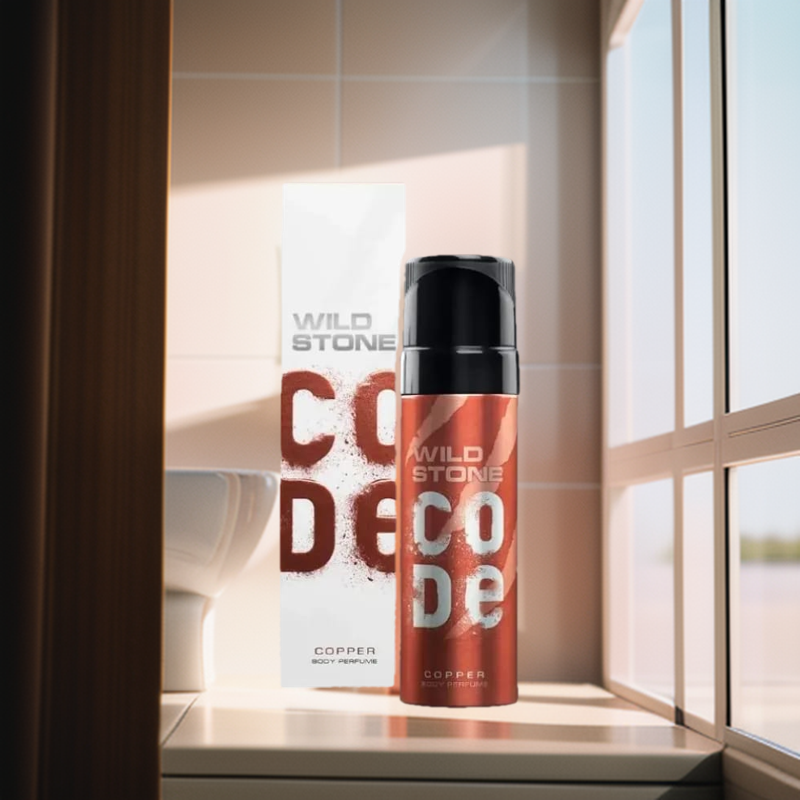 Picture of Wild Stone - Code Copper No Gas Body Perfume For Men- 120ml (India)