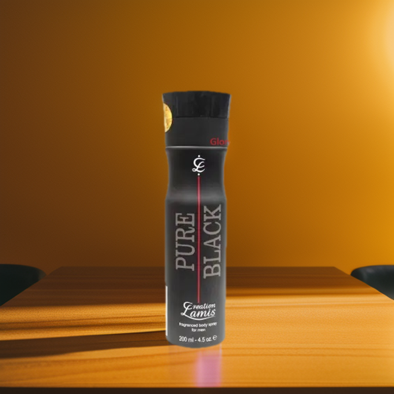 Picture of Creation Lamis Pure Black Fragrance Body Spray For Men-200 Ml