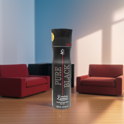 Picture of Creation Lamis Pure Black Fragrance Body Spray For Men-200 Ml