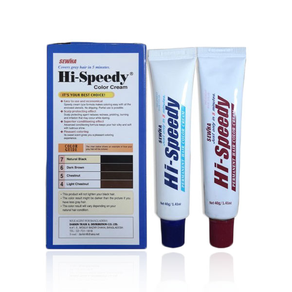Picture of SEWHA HI SPEEDY 7 NATURAL BLACK HAIR COLOR CREAM -40g/60g/120g/150g