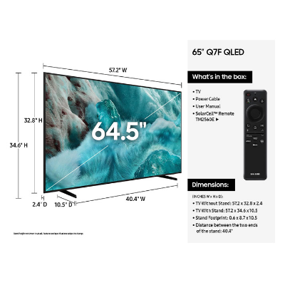 Buy Samsung 65" Class QLED Q7F 4K Samsung Vision AI Smart TV at Best Price In Bangladesh