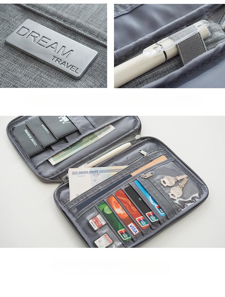 Picture of Travel Passport Bag Travel Document Bag Waterproof and Dustproof Portable Card Bag New Original